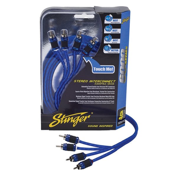 Stinger Electronics 17'RCA, 4CH, SHIELD.TWISTED PR, 6000 SERIES SI6417